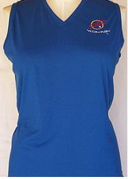 ladies sleeveless blue