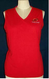 Ladies Sleeveless red
